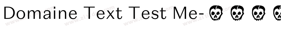 Domaine Text Test Me字体转换